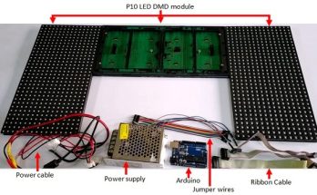 Parts for making a scrolling text display