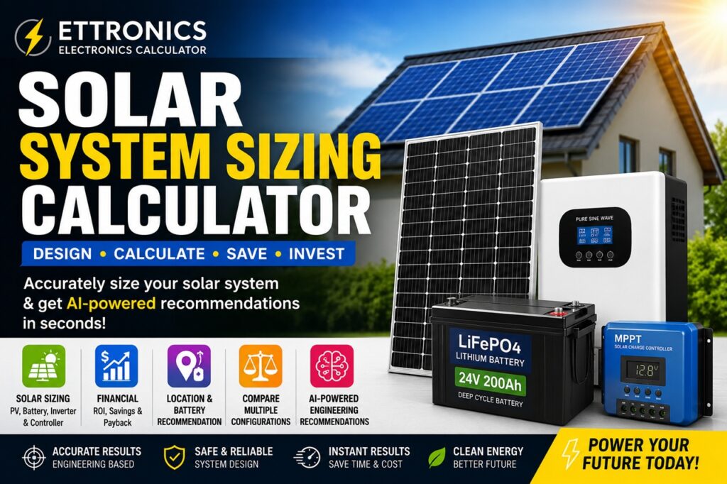 Solar system calculator