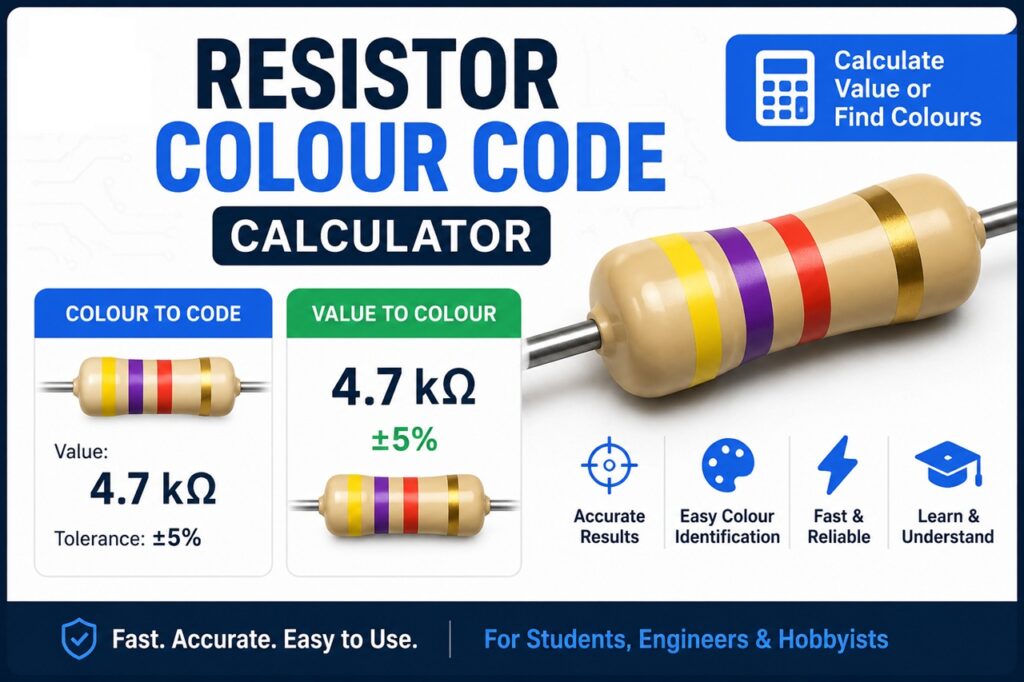 Resistor colour code calculator