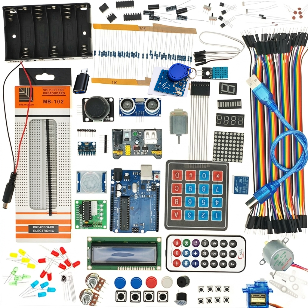Ettronics Hightech Arduino kit parts